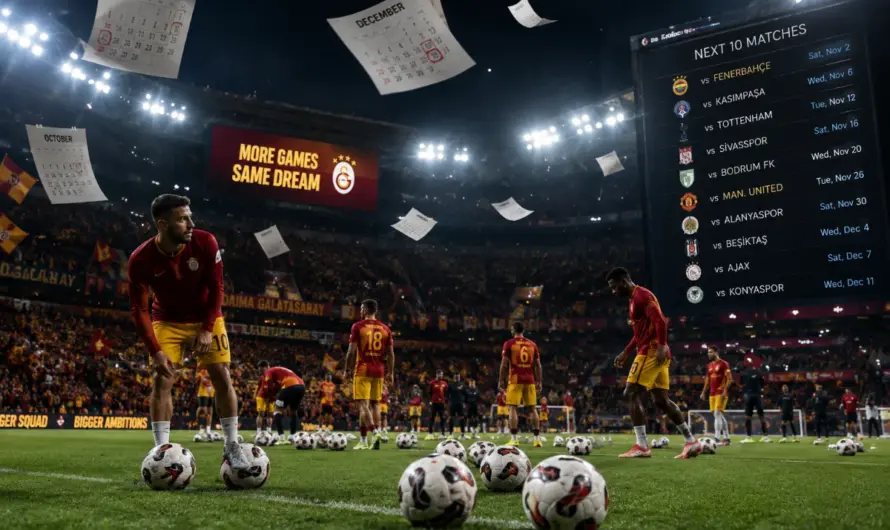 Galatasaray’ın 30 Günlük Fikstür Maratonu: 8 Kritik Sınav